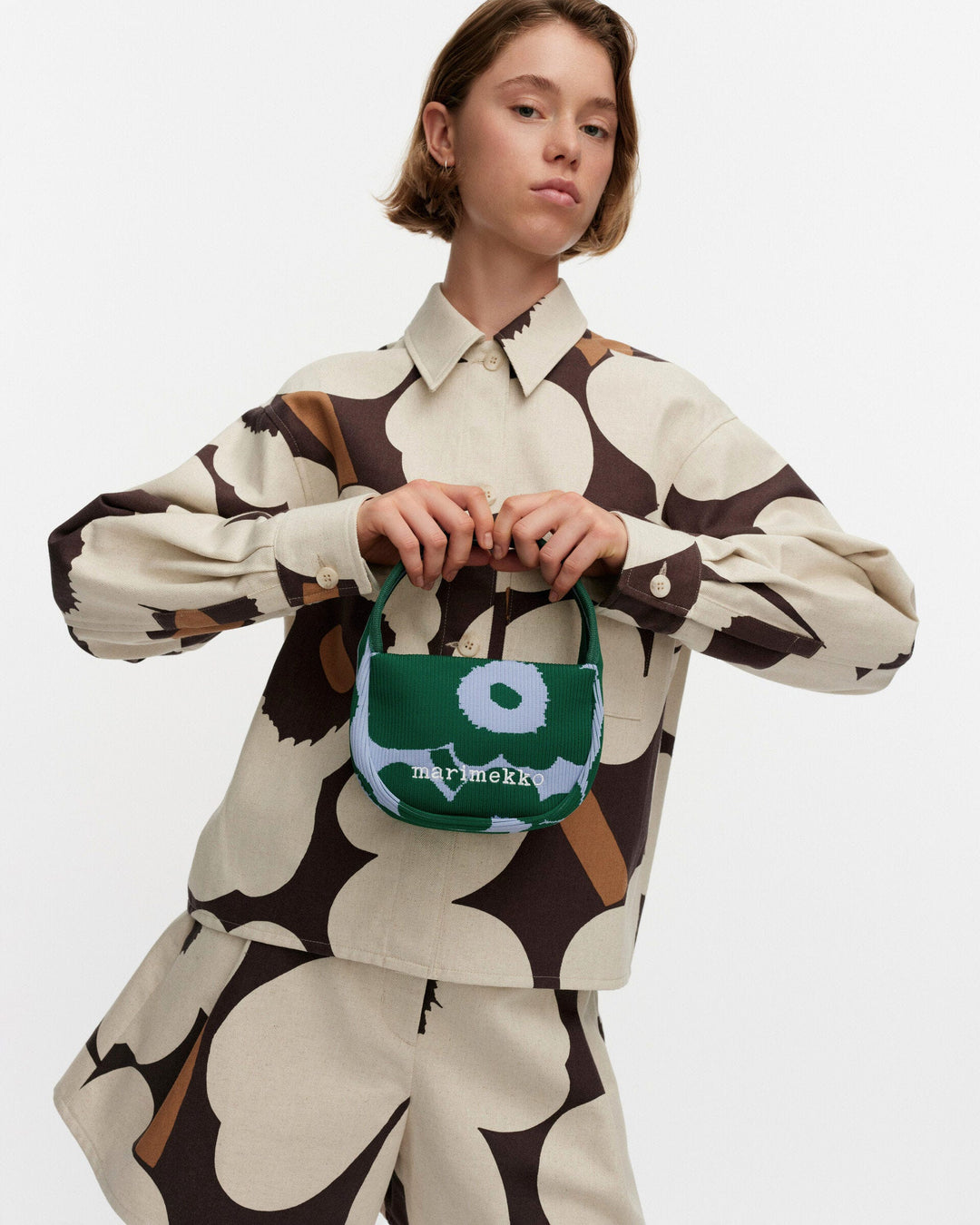 knitted mini handbag unikko clutch