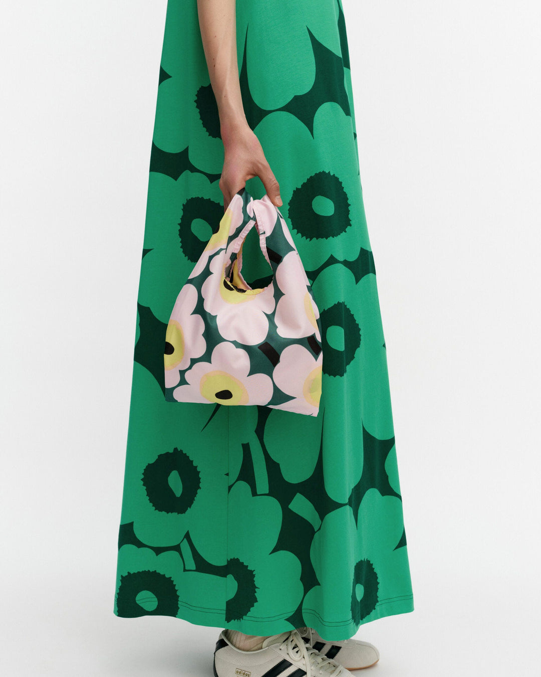 unikko mini smartbag - green/pink