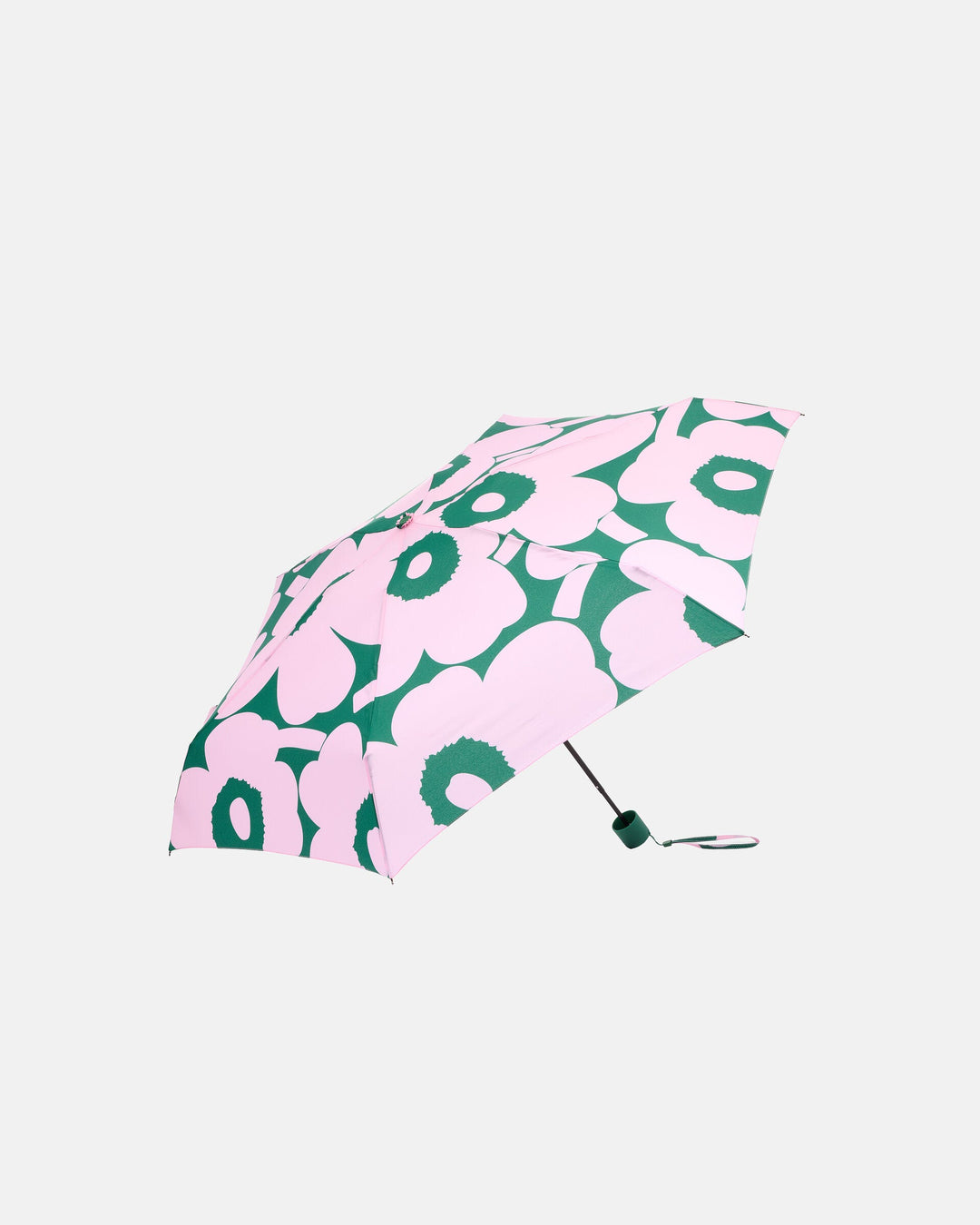 unikko mini manual umbrella - green/pink