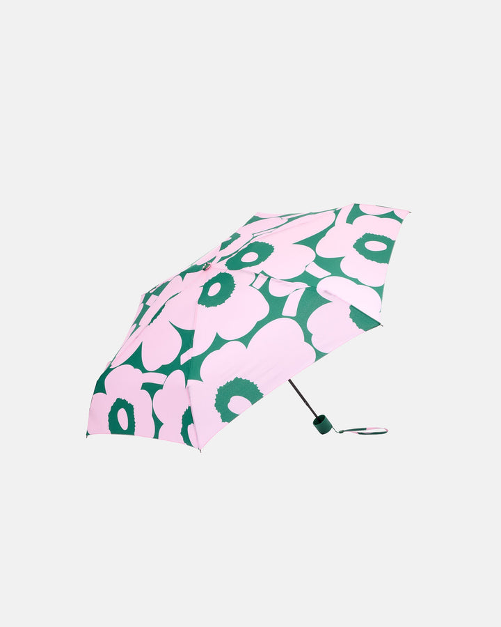 unikko mini manual umbrella - green/pink
