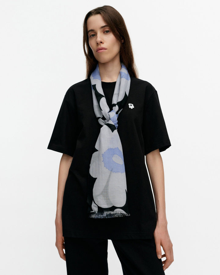 fiore unikko scarf - light blue/black
