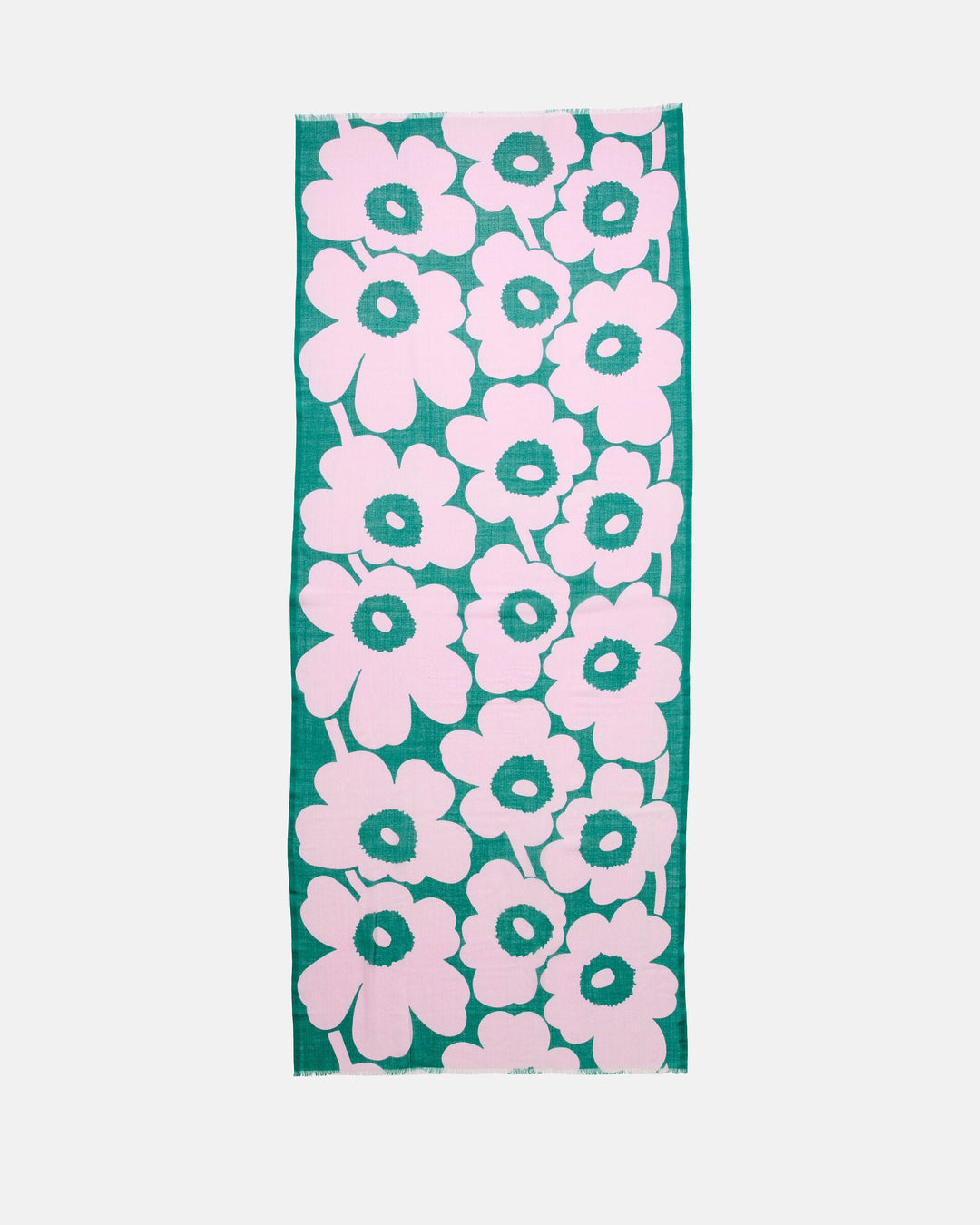 fiore unikko scarf - green/pink