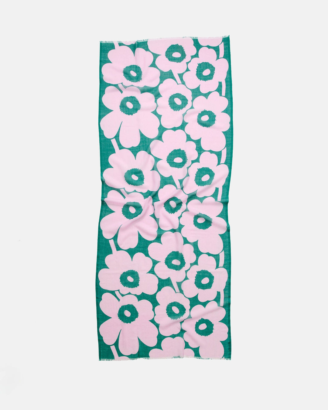 fiore unikko scarf - green/pink