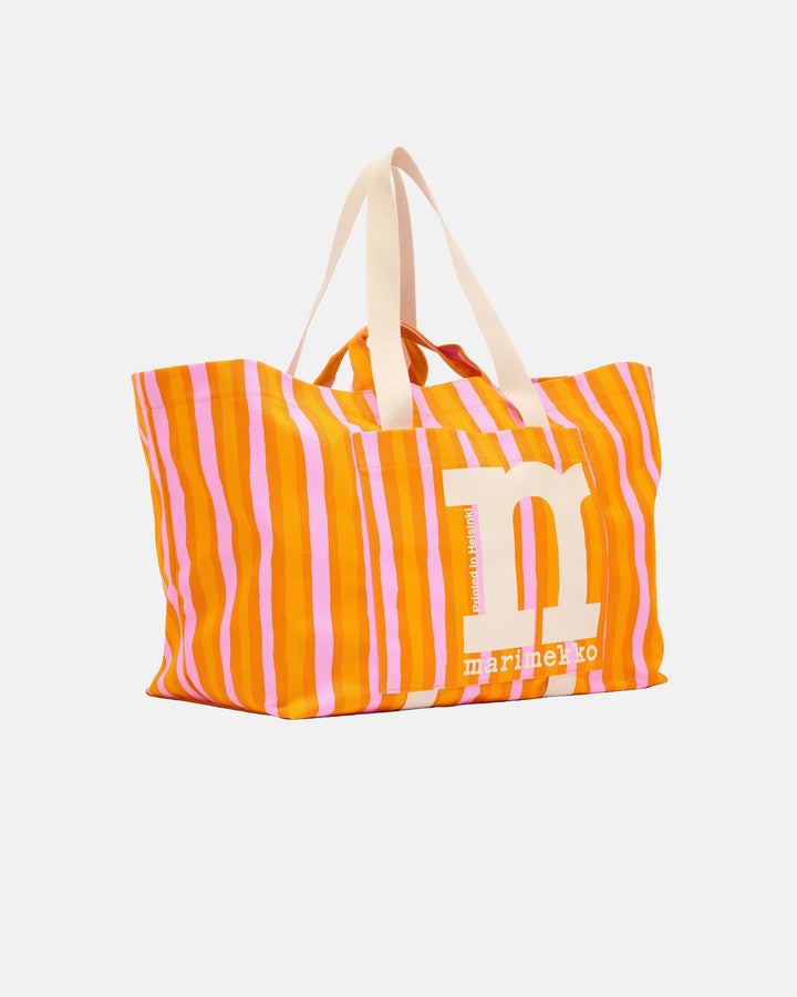 mono city xl tote piccolo - orange/pink