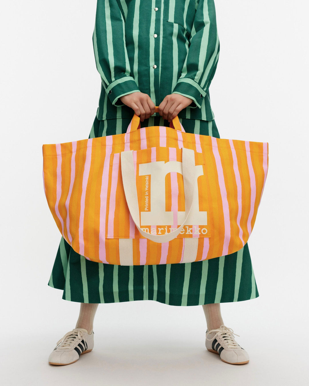 mono city xl tote piccolo - orange/pink