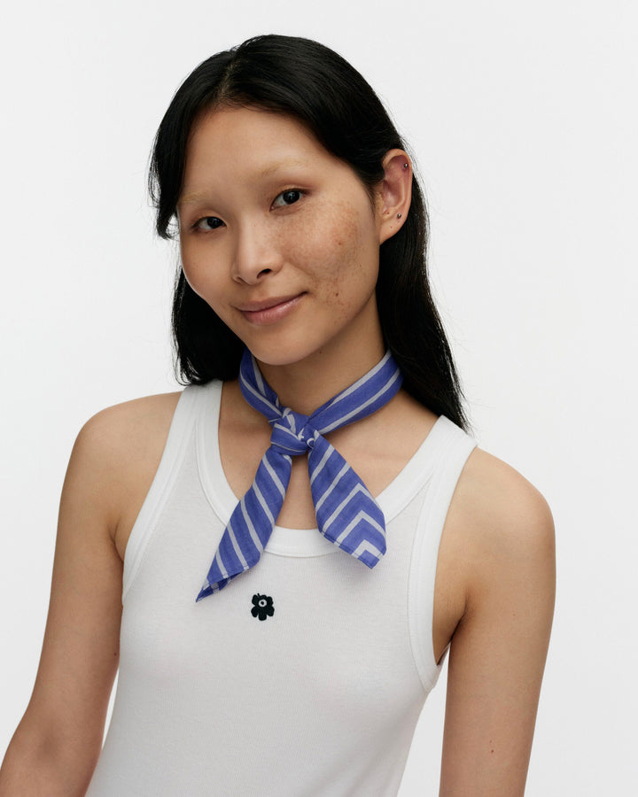 kioski astrilli piccolo scarf - blue/white