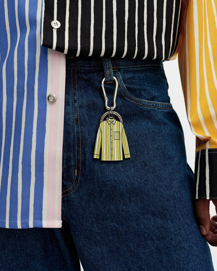 vekku kioski key chain - yellow/white