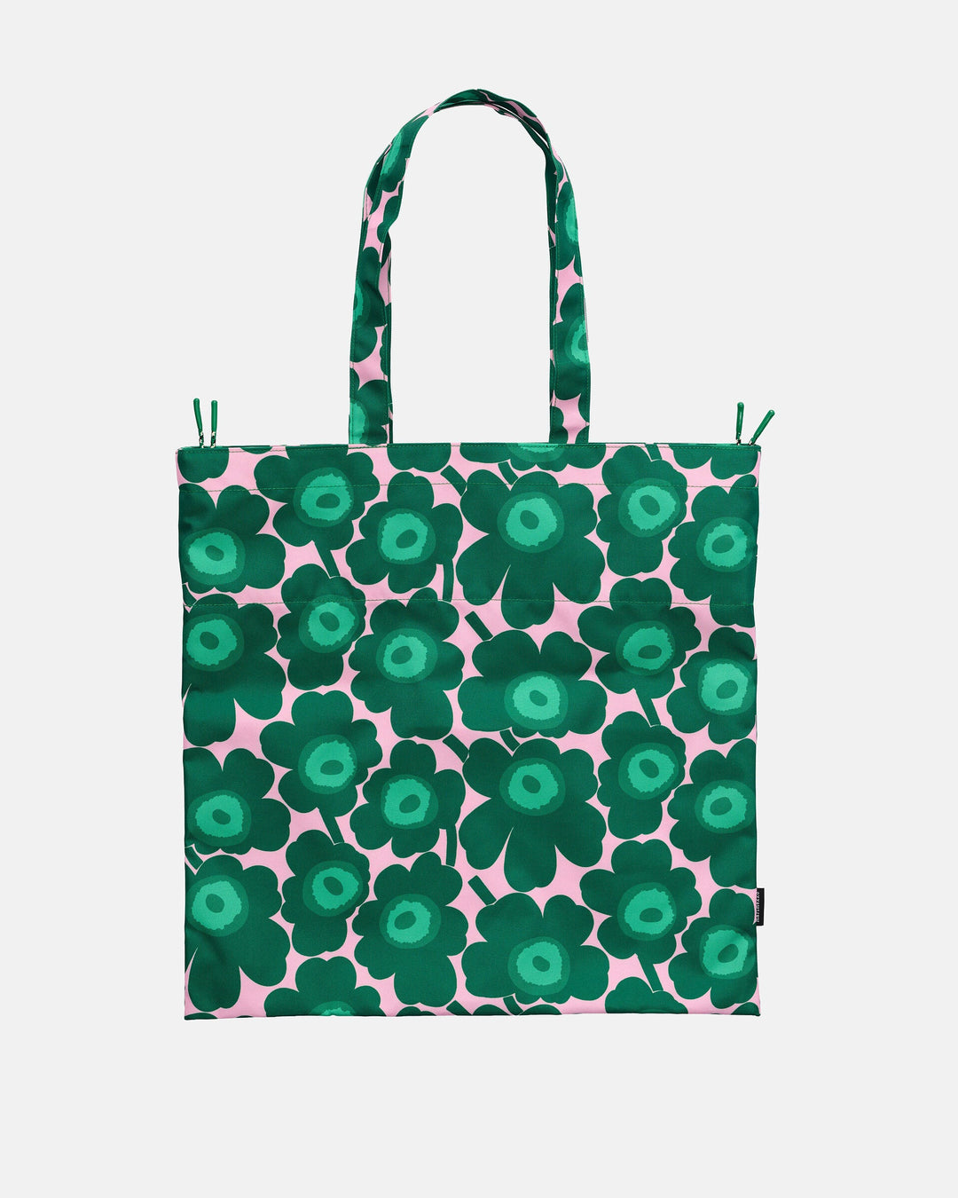 kioski metka mini unikko tote bag - green/pink