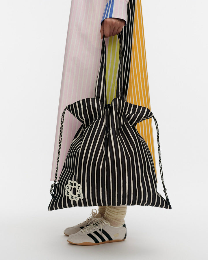 kioski metka piccolo tote bag - black/white