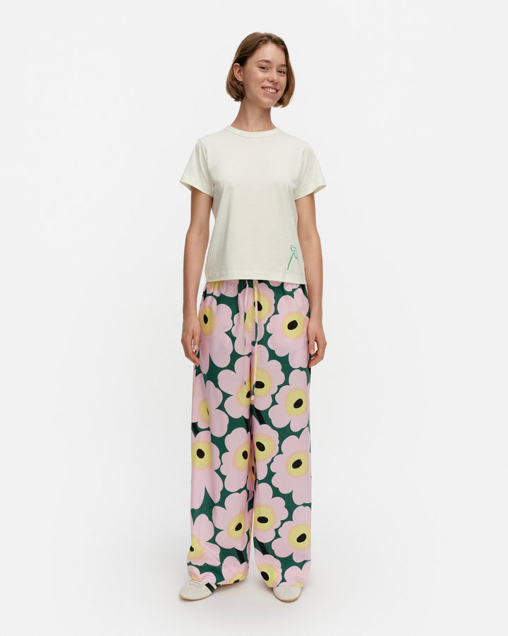 puoti unikko trousers - green/pink