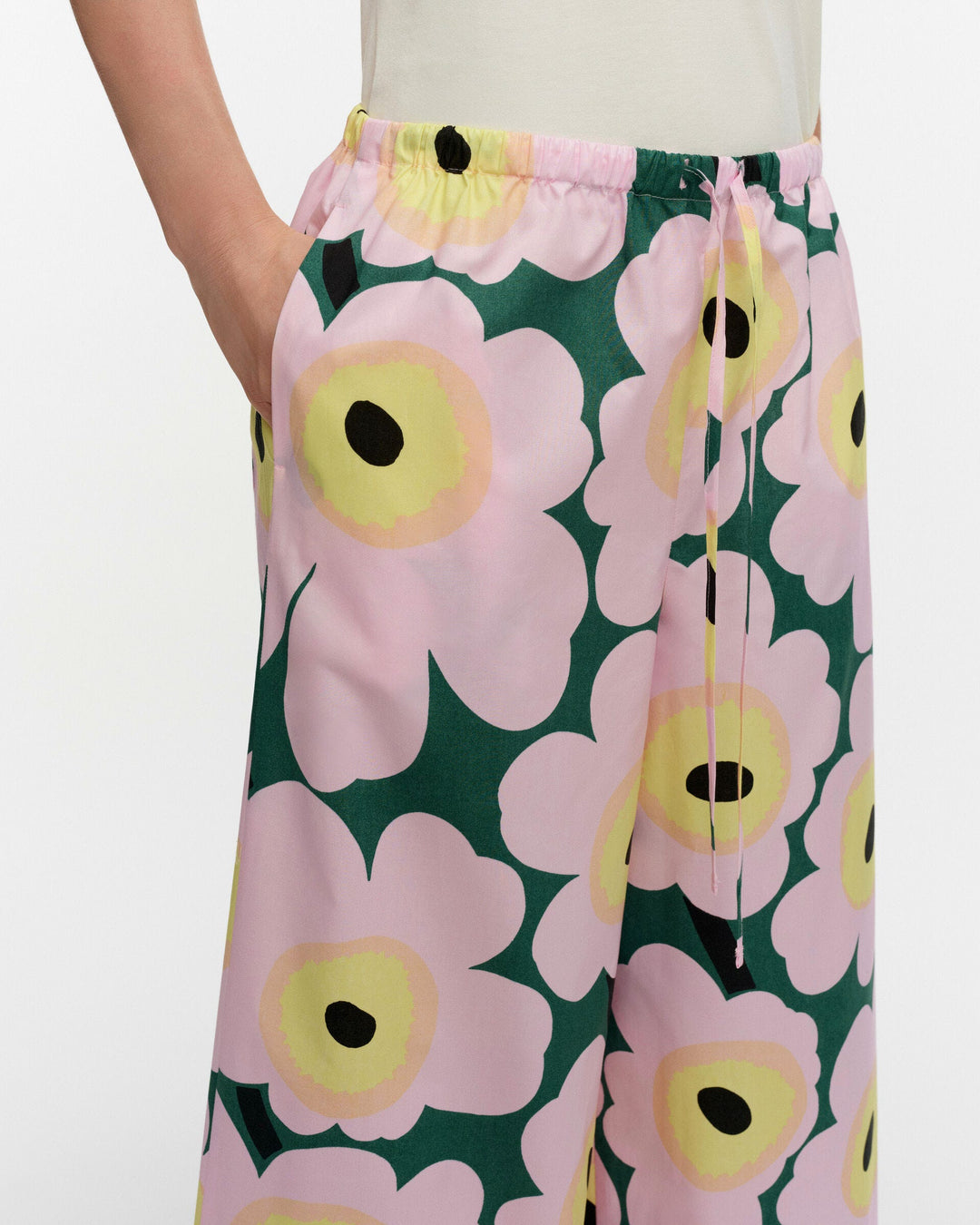 puoti unikko trousers - green/pink
