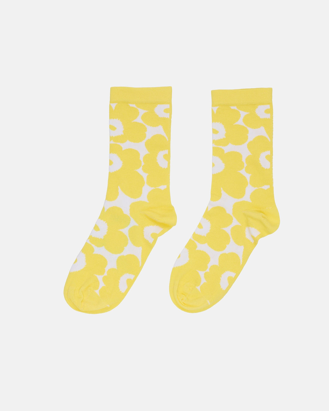 linjaus unikko socks - yellow/off-white