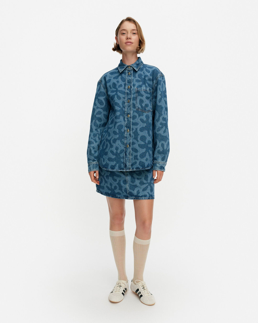 maridenim vaihe jean shirt kukka