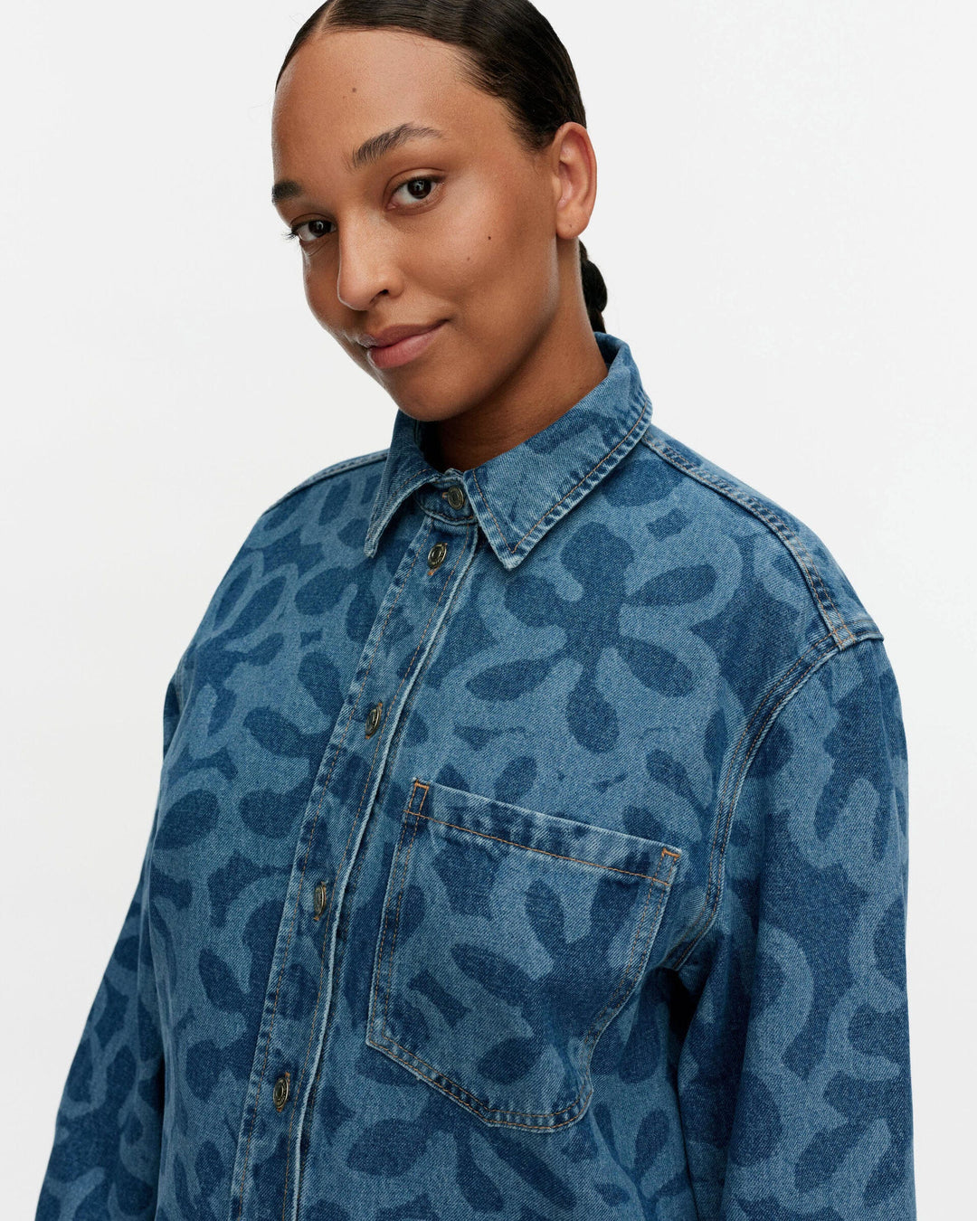 maridenim vaihe jean shirt kukka