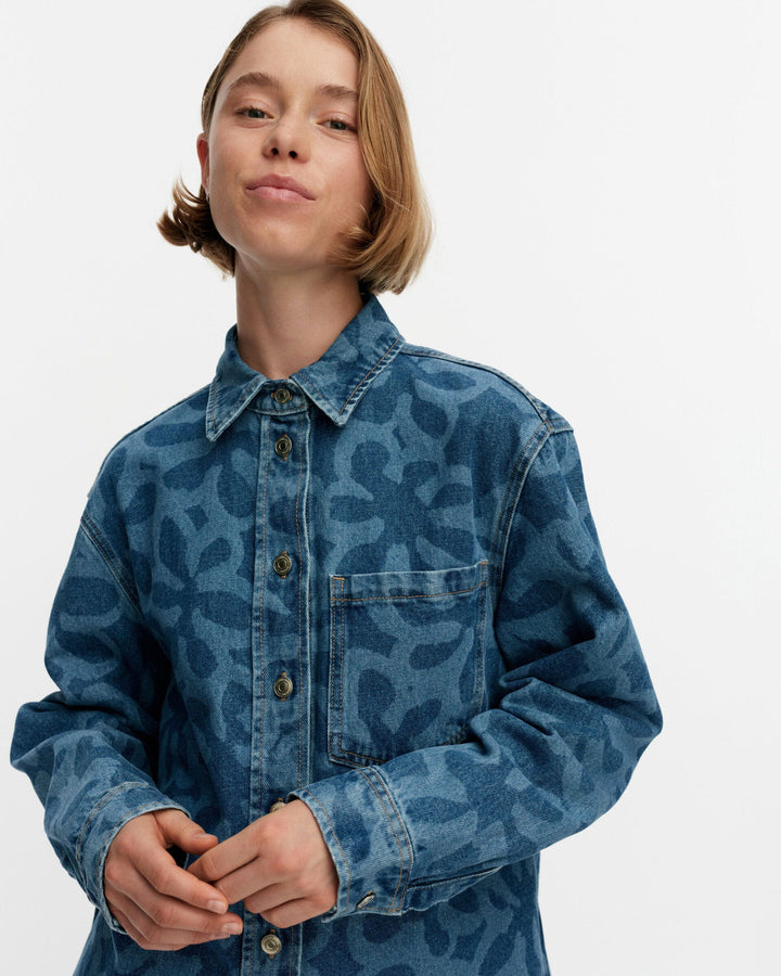 maridenim vaihe jean shirt kukka