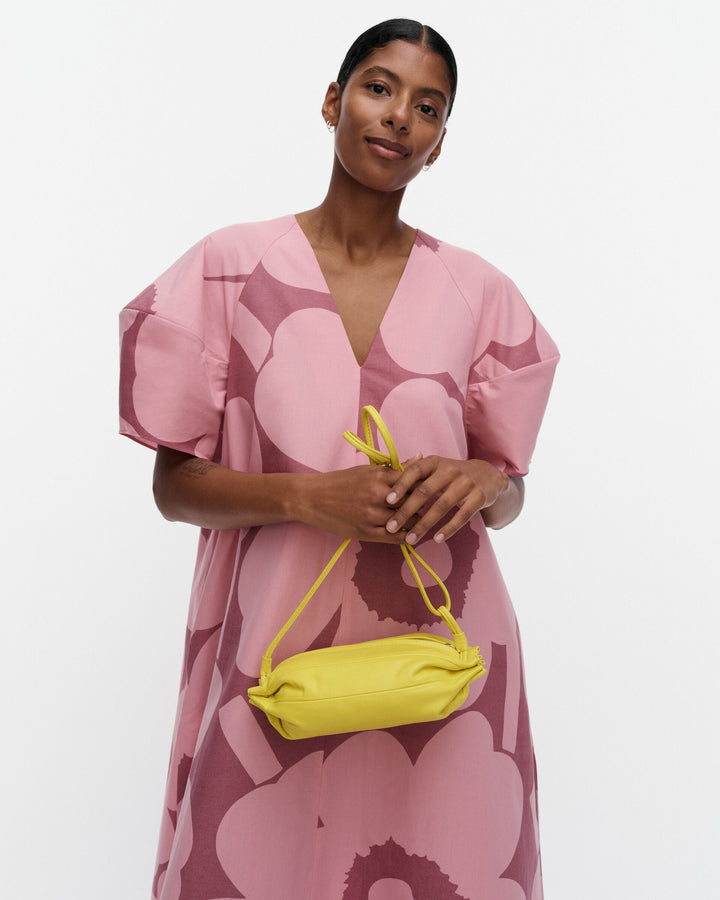Pikku Karla Leather Bag - Bright Yellow