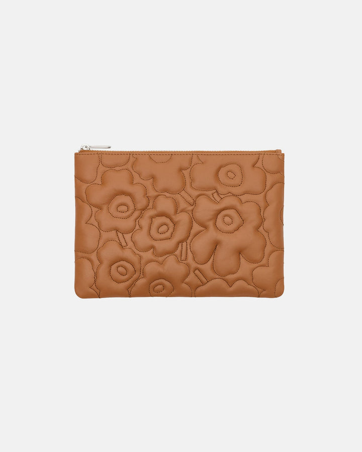 Unikko Pouch Clutch Bag - Brown