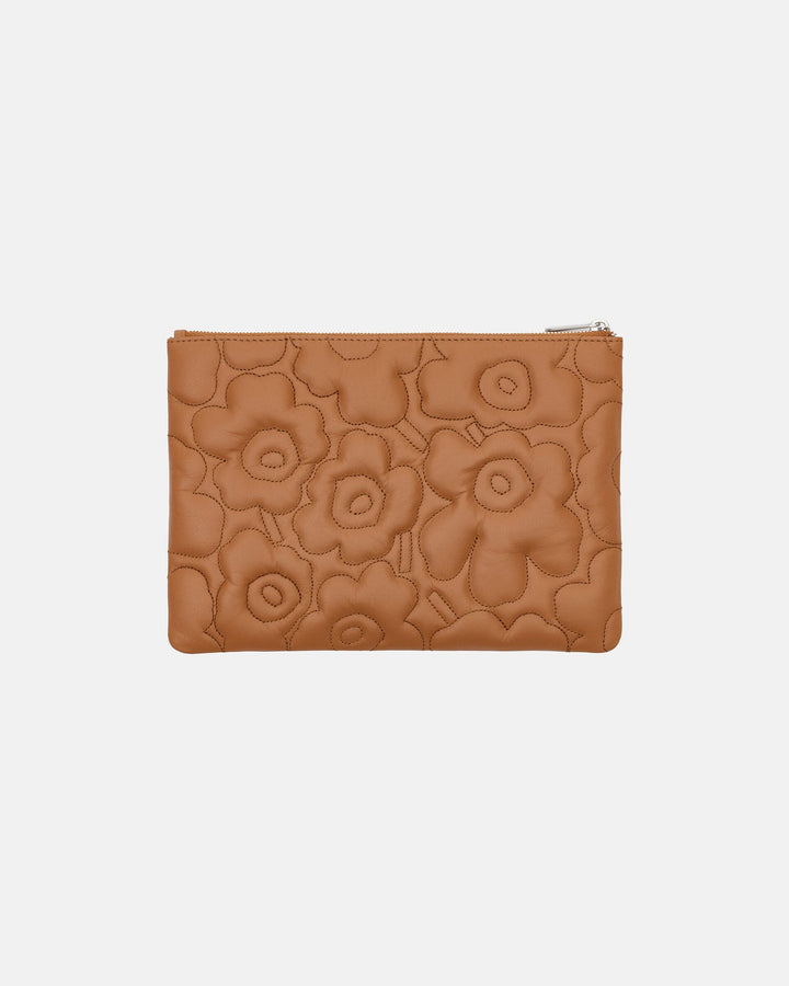 Unikko Pouch Clutch Bag - Brown