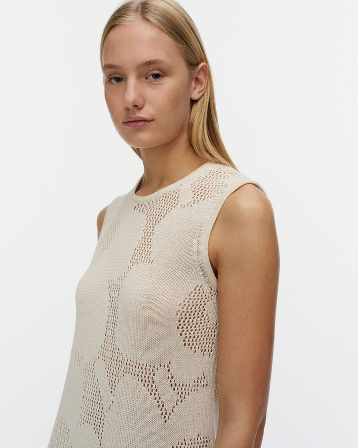 Luonnos Unikko Knitted Dress - Cream