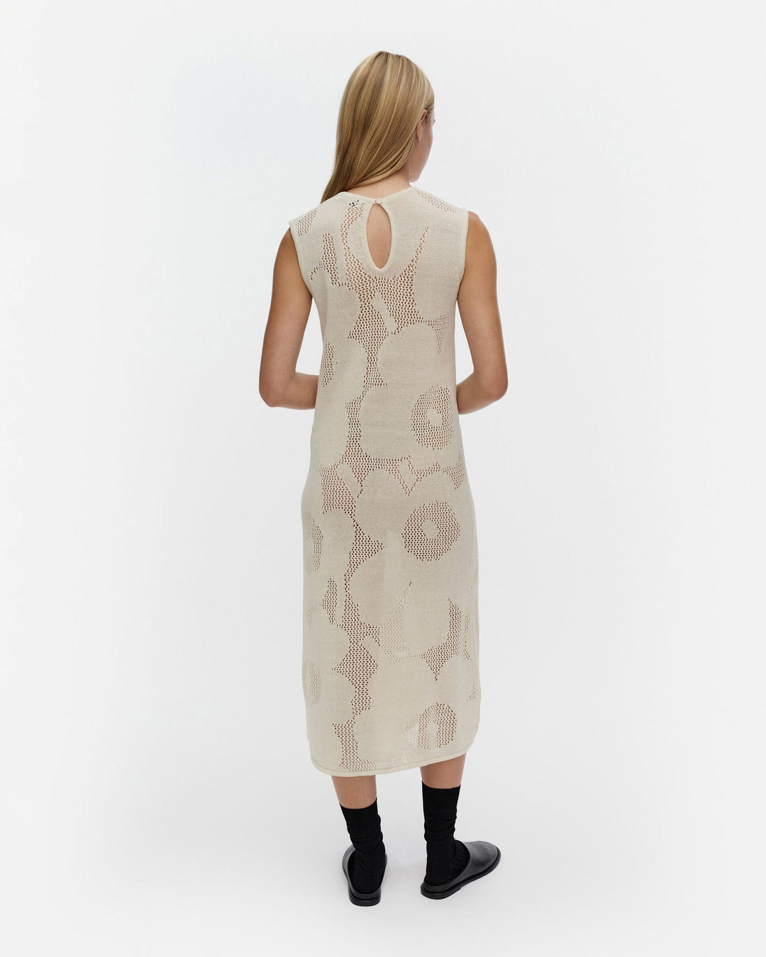 Luonnos Unikko Knitted Dress - Cream