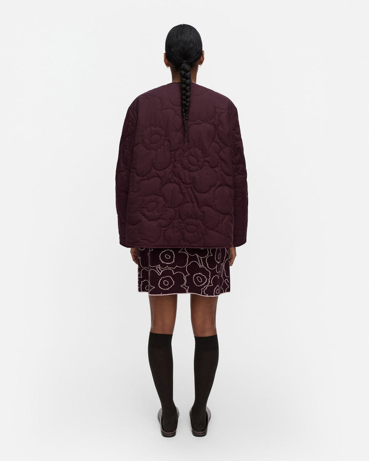 Kapseli Piirto Unikko Lightweight padded Coat - Merlot