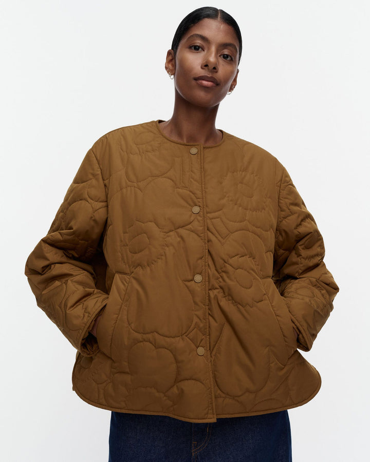 Kapseli Piirto Unikko Lightweight padded Coat - Brown