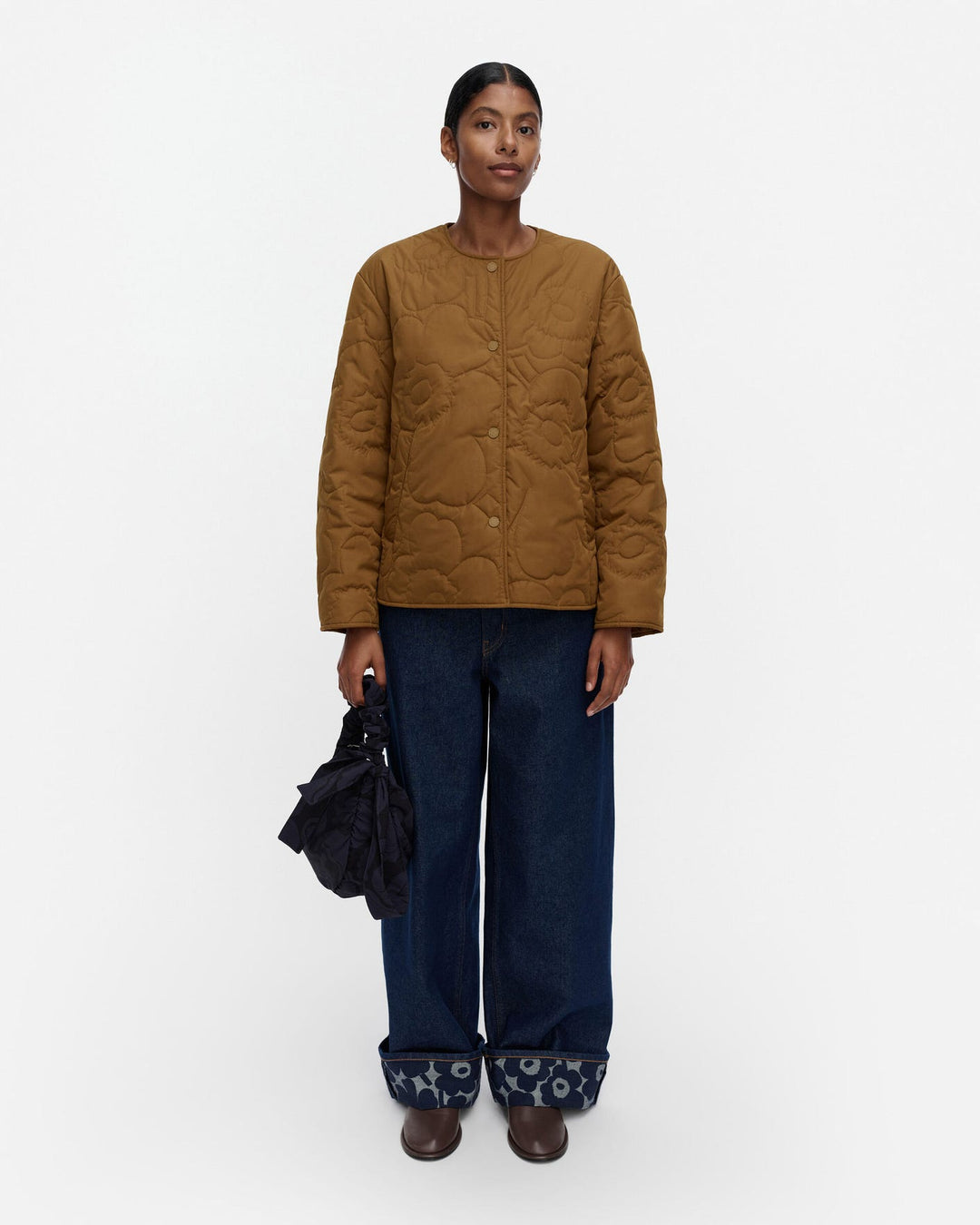 Kapseli Piirto Unikko Lightweight padded Coat - Brown