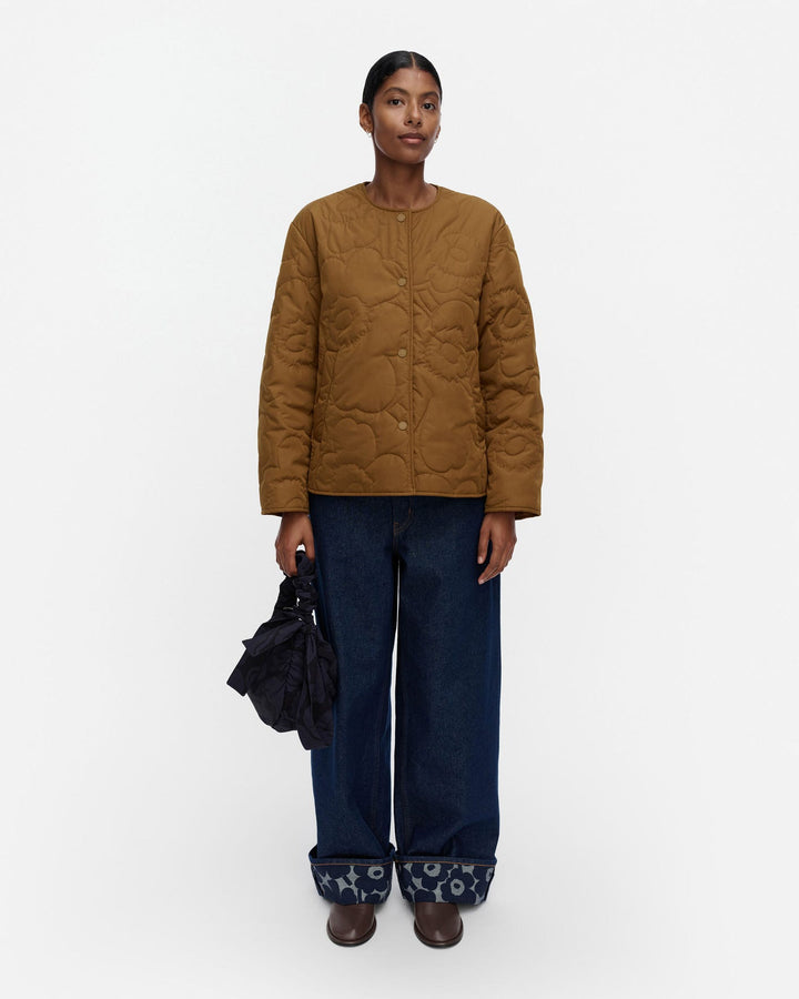 Kapseli Piirto Unikko Lightweight padded Coat - Brown