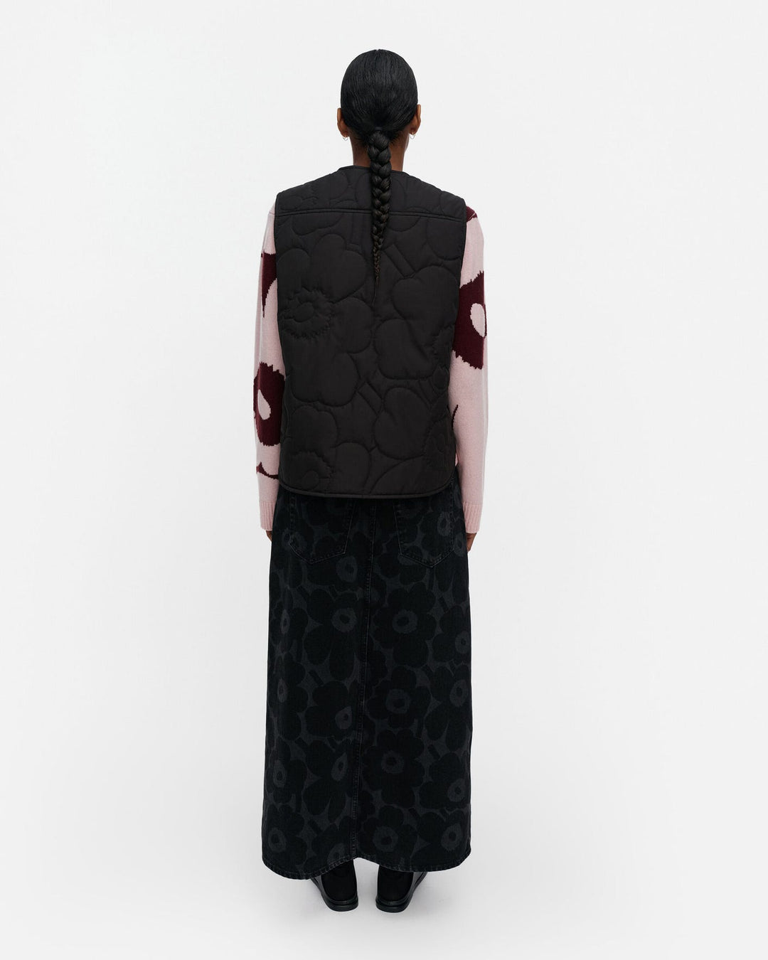 Kaiverrus Piirto Unikko Lightweight Padded Vest - Black