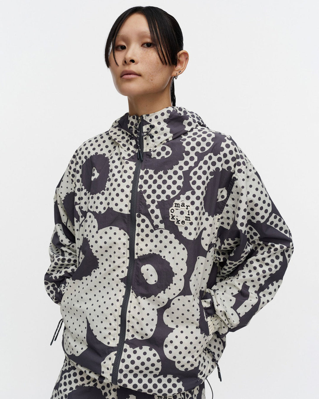 Harjoitus Unikko Kioski Activewear Coat - Grey