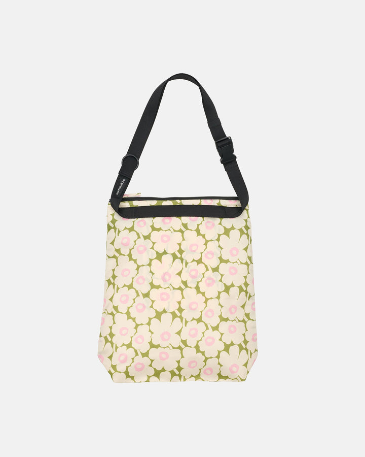 Neat Medium Crossbody Unikko - Green/Cream/Pink
