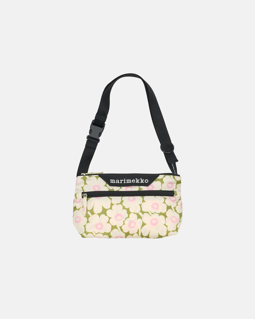 Neat Small Crossbody Unikko - Green, Cream, Pink