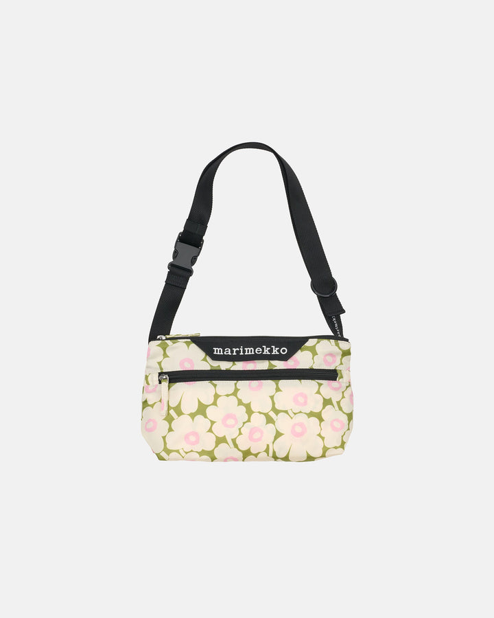Neat Small Crossbody Unikko - Green, Cream, Pink