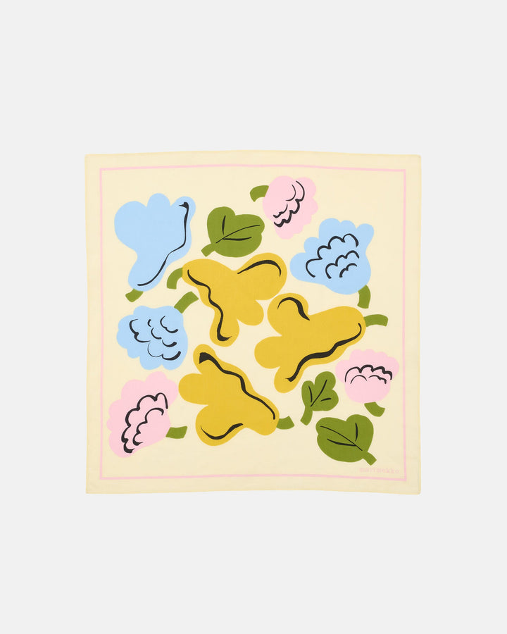 Pesofati Kukasta Kukkaan Scarf - Yellow/Pink