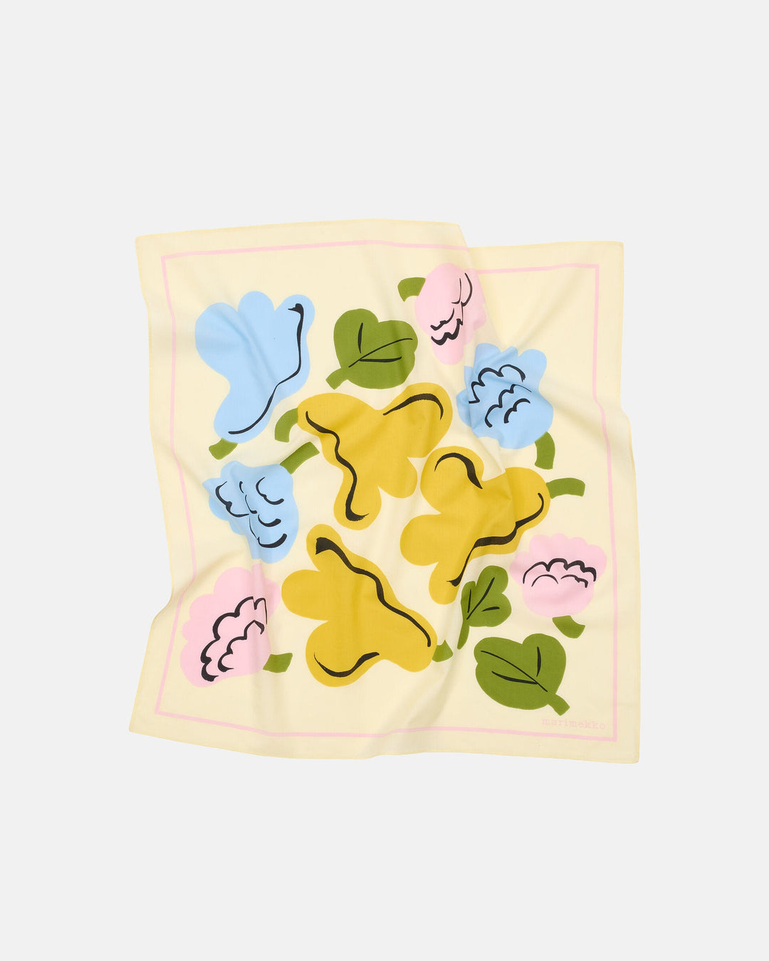 Pesofati Kukasta Kukkaan Scarf - Yellow/Pink