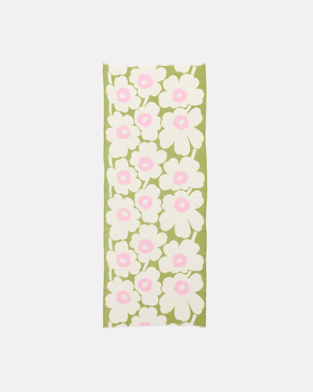 Fiore Unikko Scarf - Green/Yellow/Pink