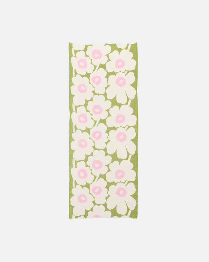 Fiore Unikko Scarf - Green/Yellow/Pink