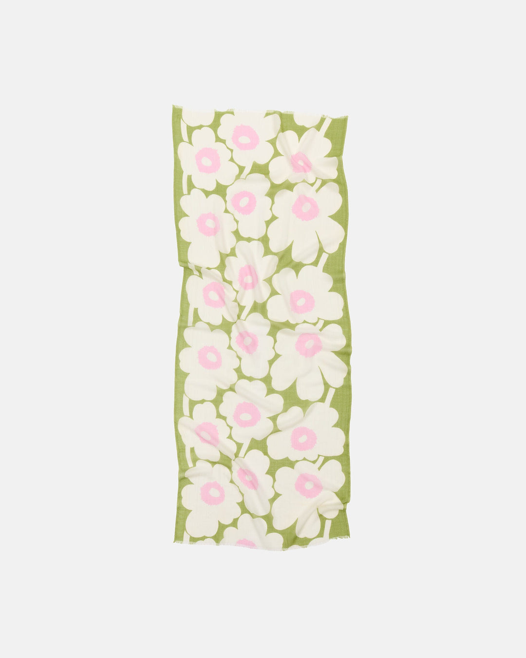 Fiore Unikko Scarf - Green/Yellow/Pink