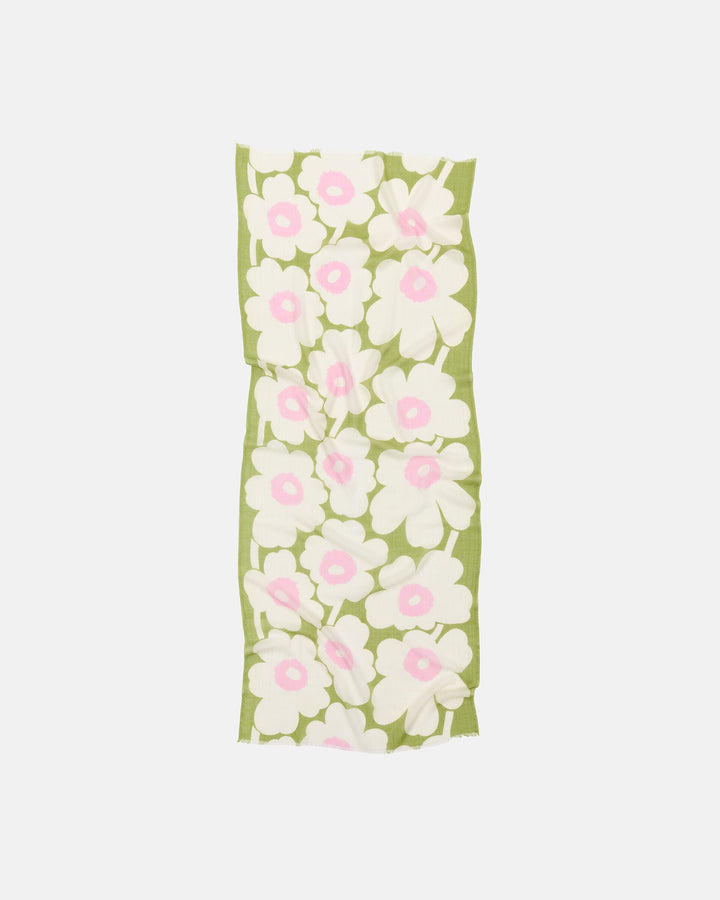 Fiore Unikko Scarf - Green/Yellow/Pink