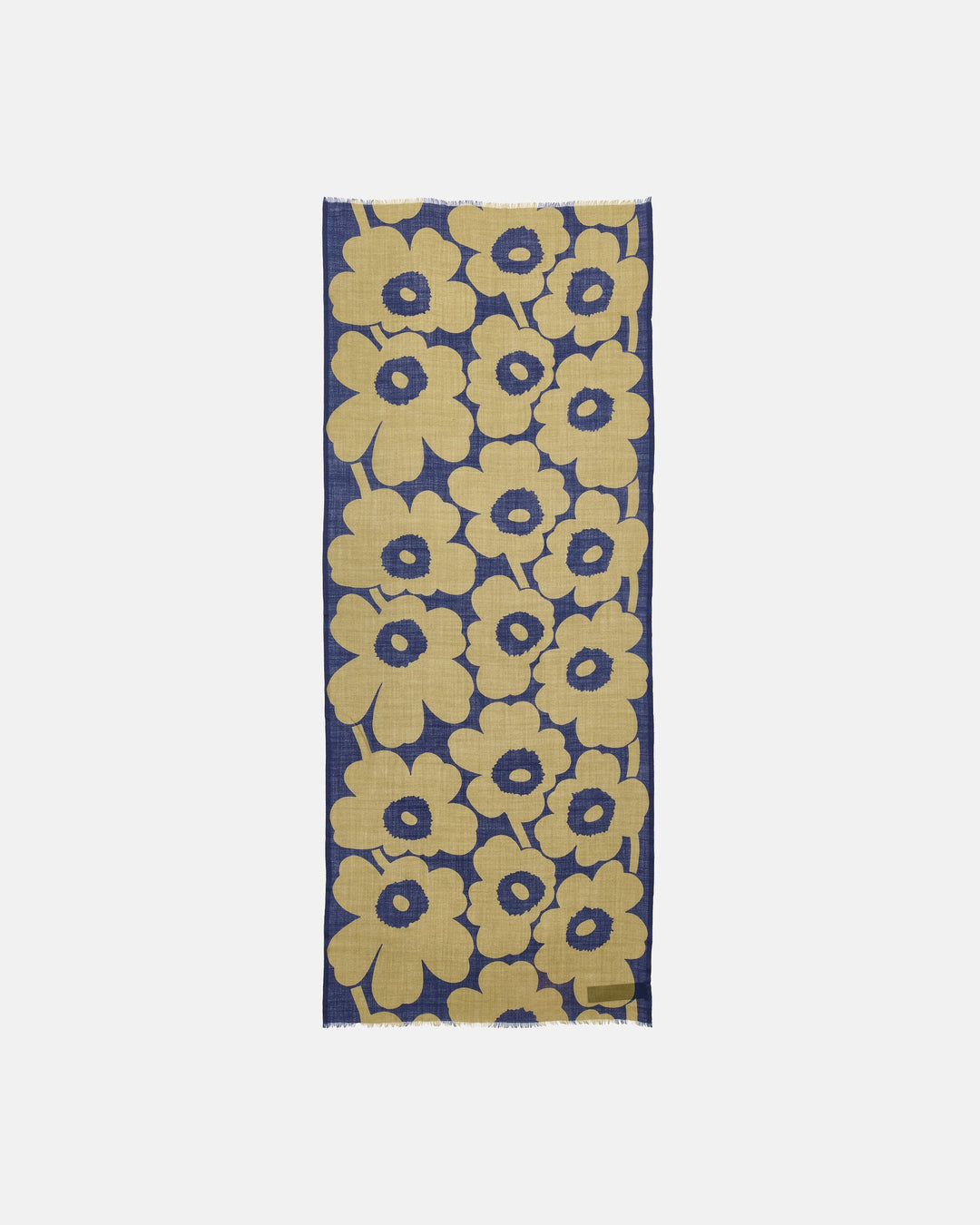 Fiore Unikko Scarf - Navy/Khaki green