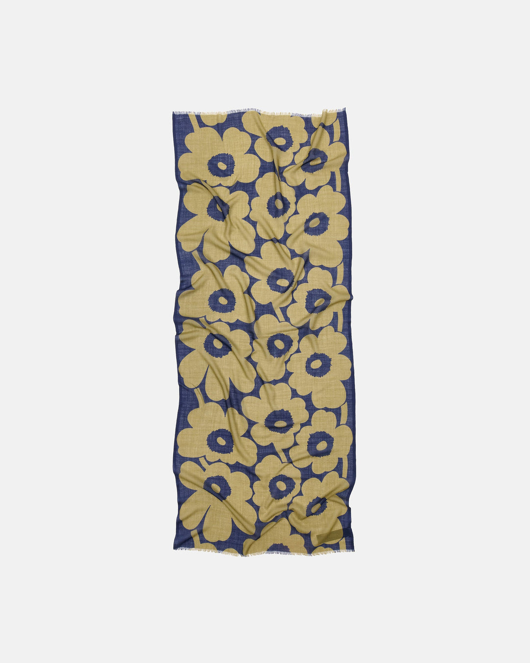 Fiore Unikko Scarf - Navy/Khaki green