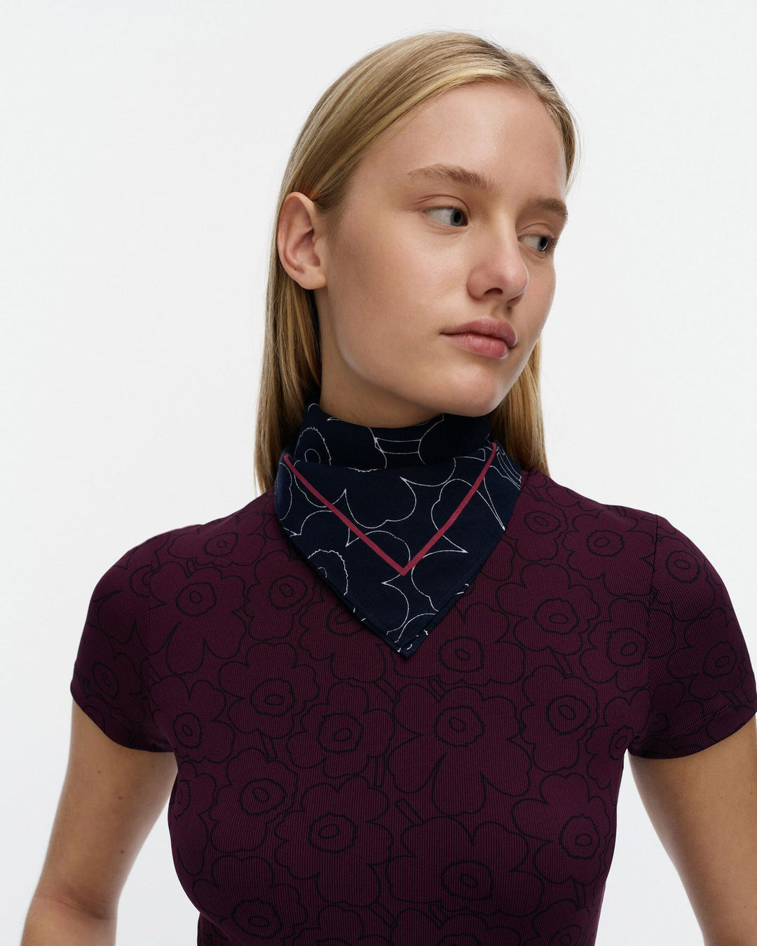 Pesofati Piirto Unikko Scarf - Navy