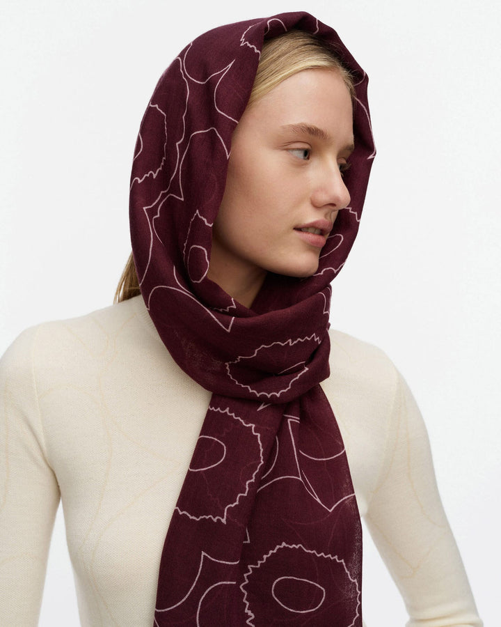Fiore Unikko Scarf - Purple / Pink