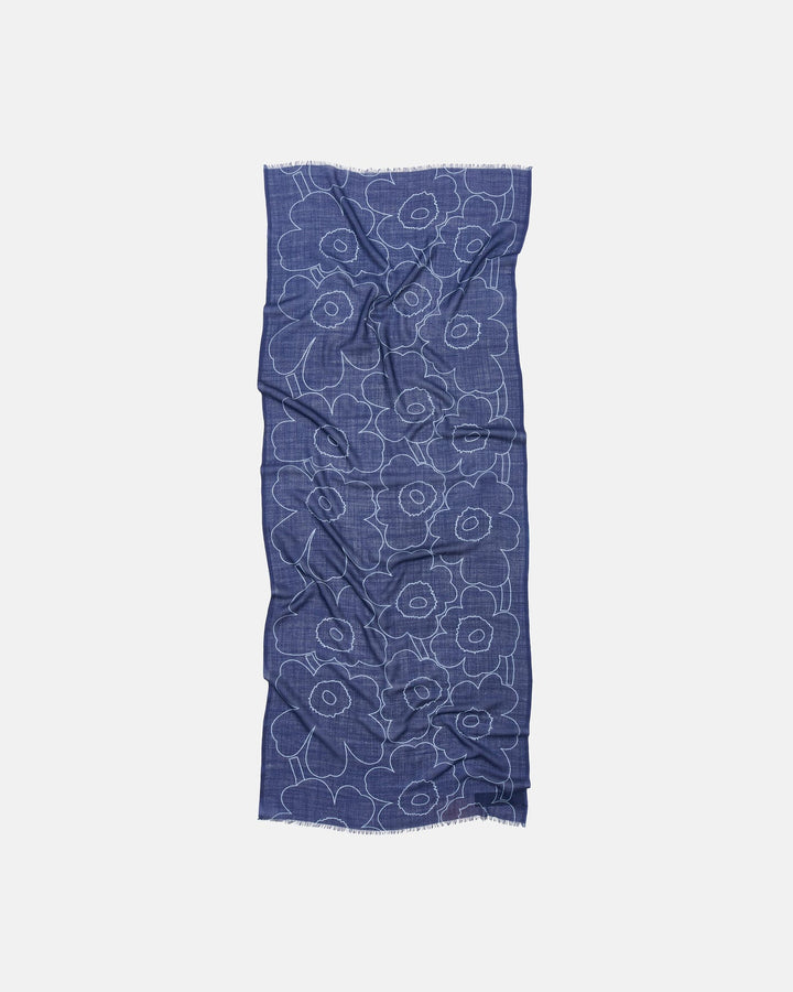 Fiore Unikko Scarf - Blue / Light Blue