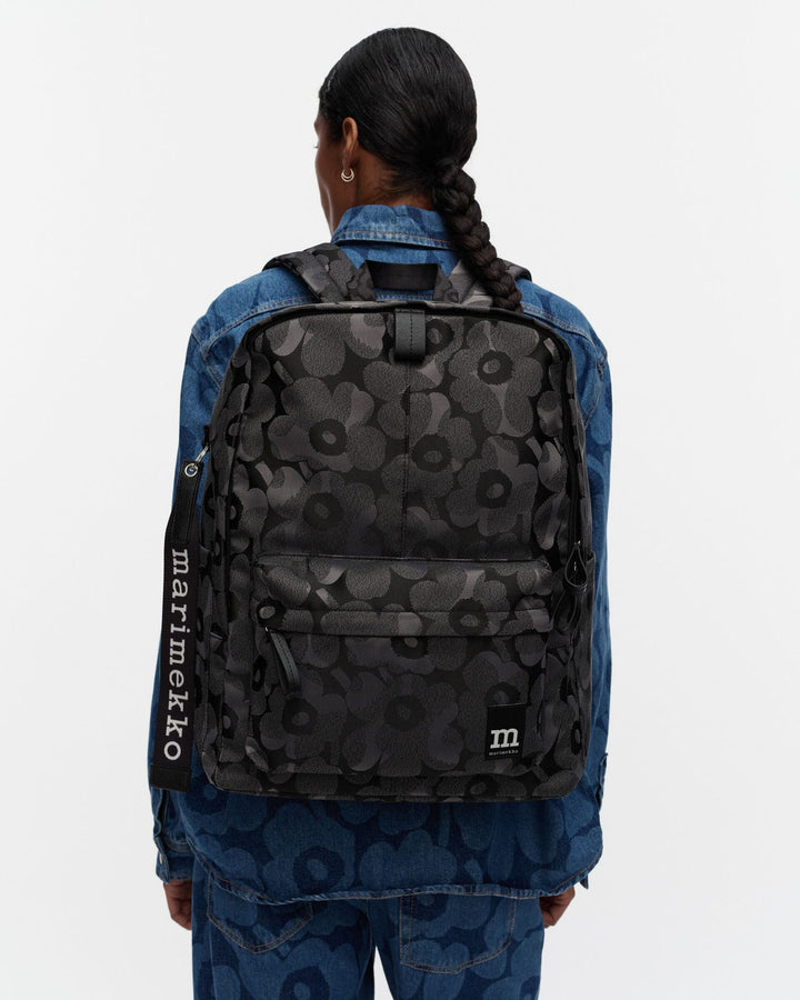 Zip Top Backpack Unikko Backbag - Grey