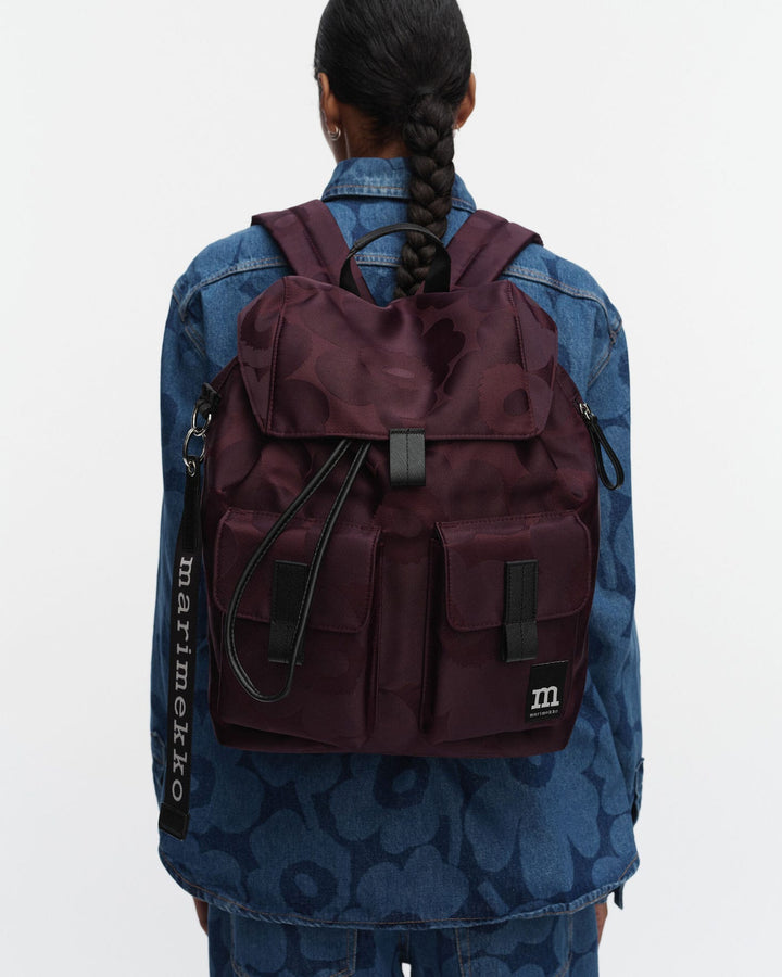 Everything Backpack L Unikko Bag - Purple