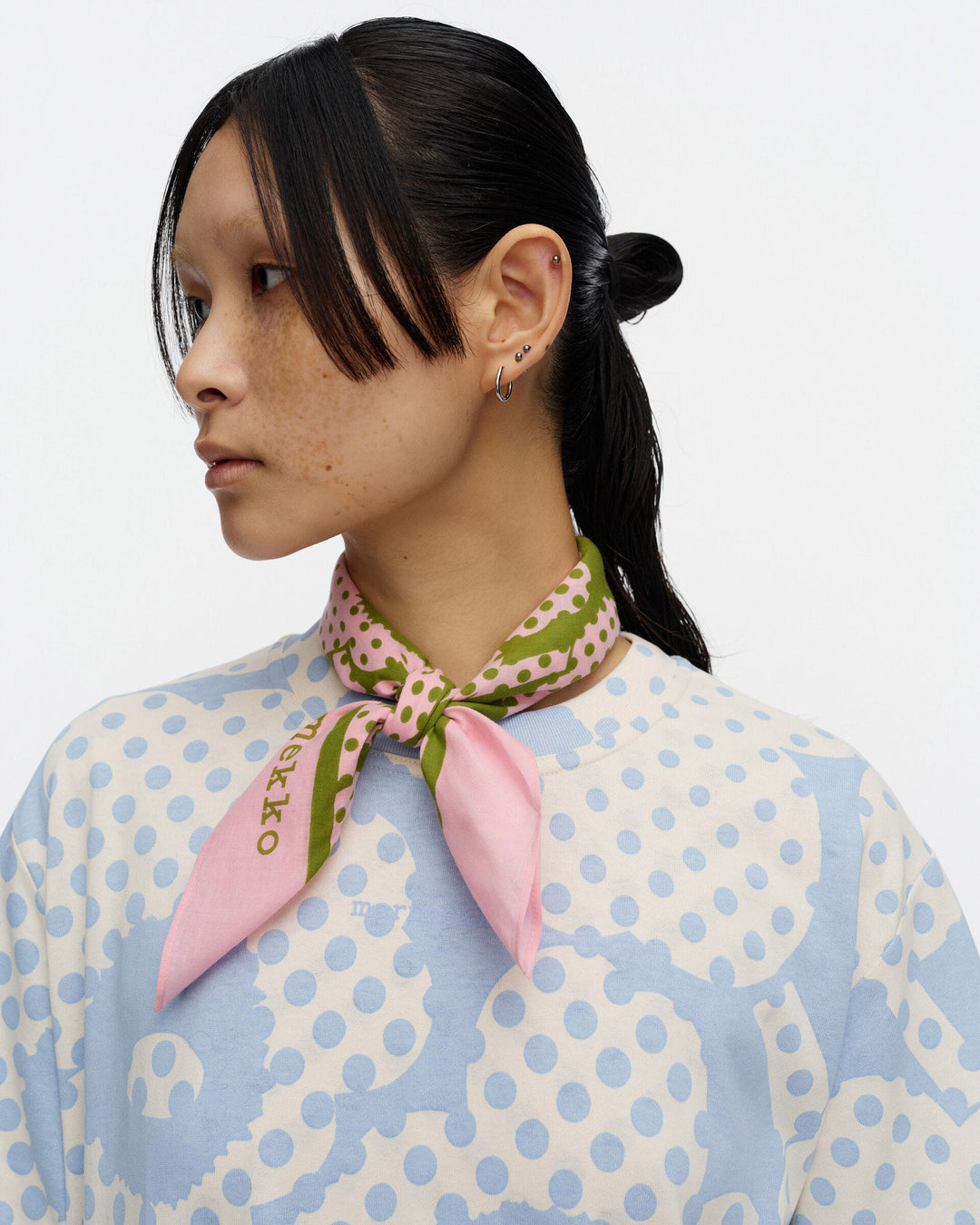 Kioski Astrilli Unikko Scarf - Pink/Green