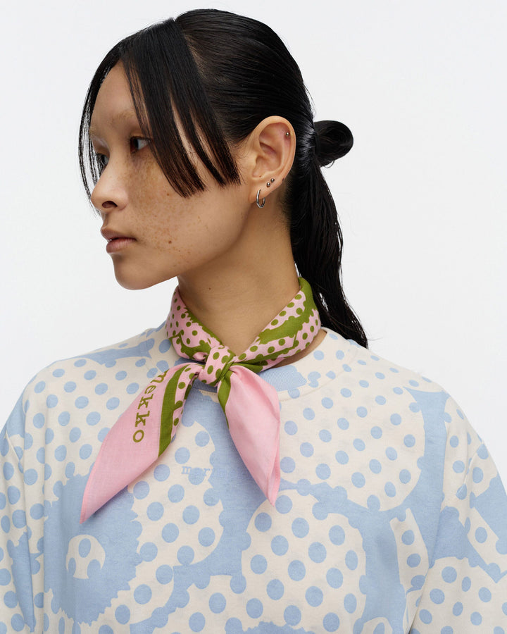 Kioski Astrilli Unikko Scarf - Pink/Green