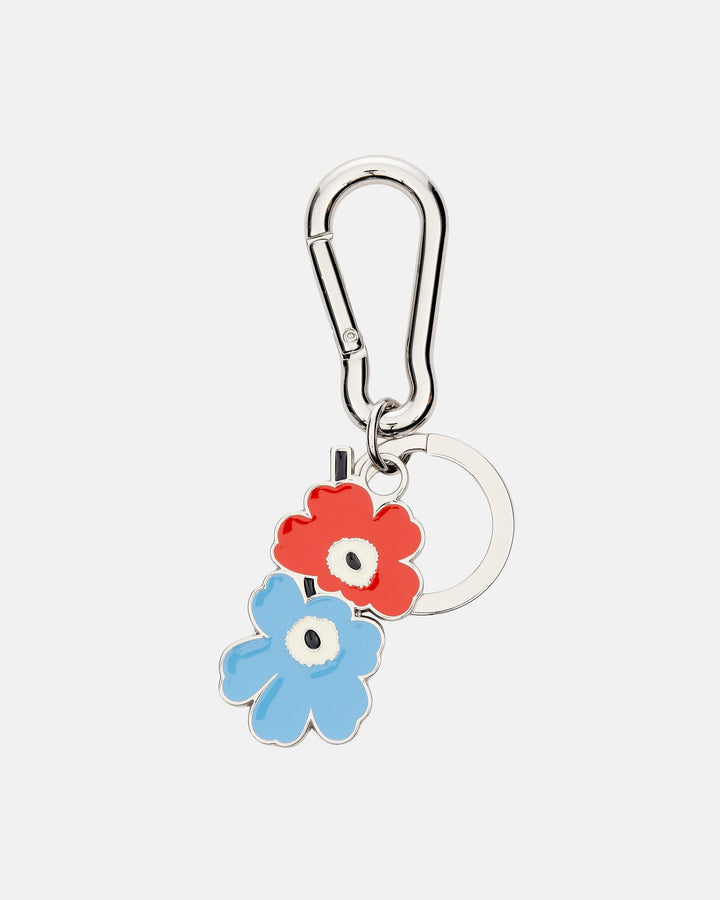 Puhallus Unikko Keychain - Red/Light blue