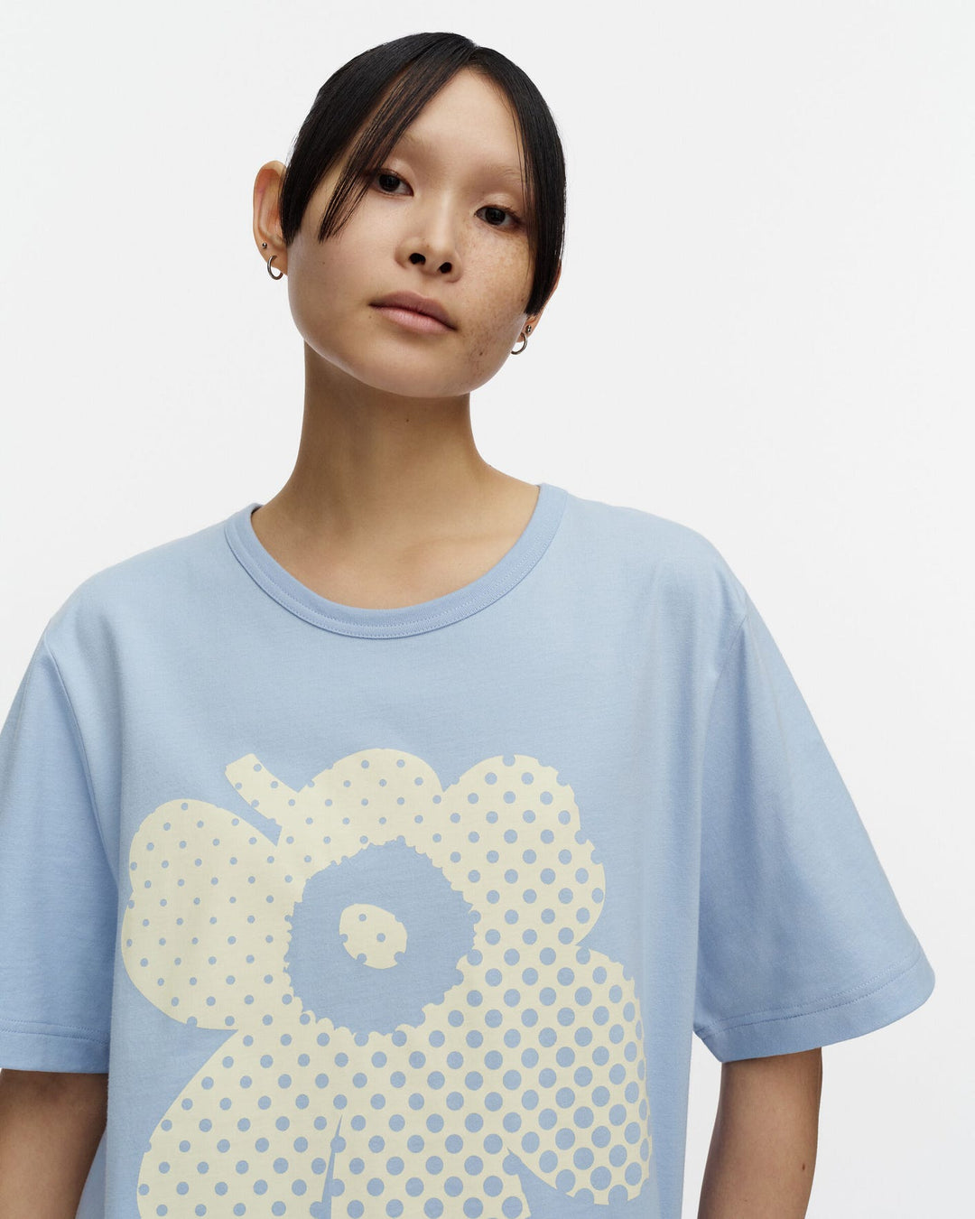 Kioski Vihne Unikko Placement T-Shirt - Baby Blue